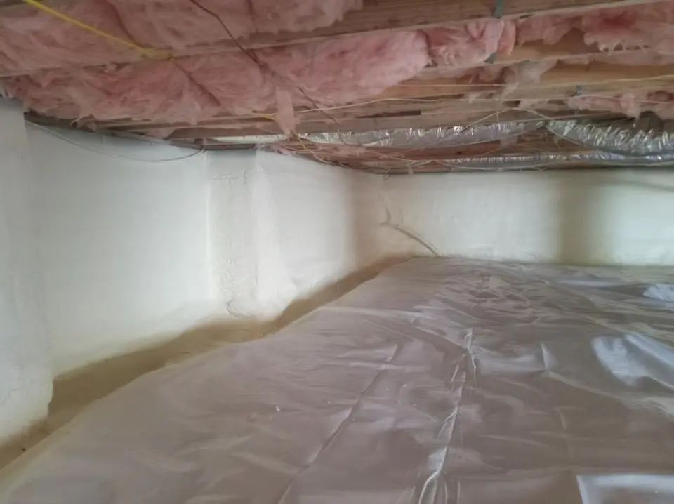 Crawl space encapsulation with closed-cell spray foam for Spray Foam Roofing in Tamiami